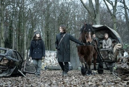 Момент из сериала Ходячие мертвецы Дэрил Диксон